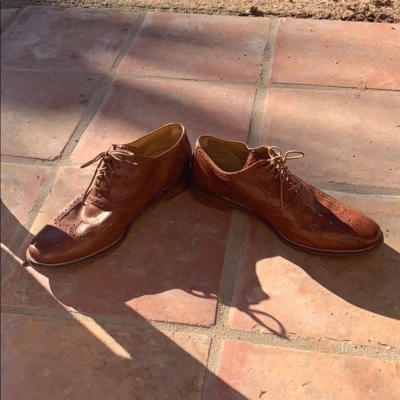 Cole Haan size 9 wood bottom and leather shoes - Picture 4 of 4